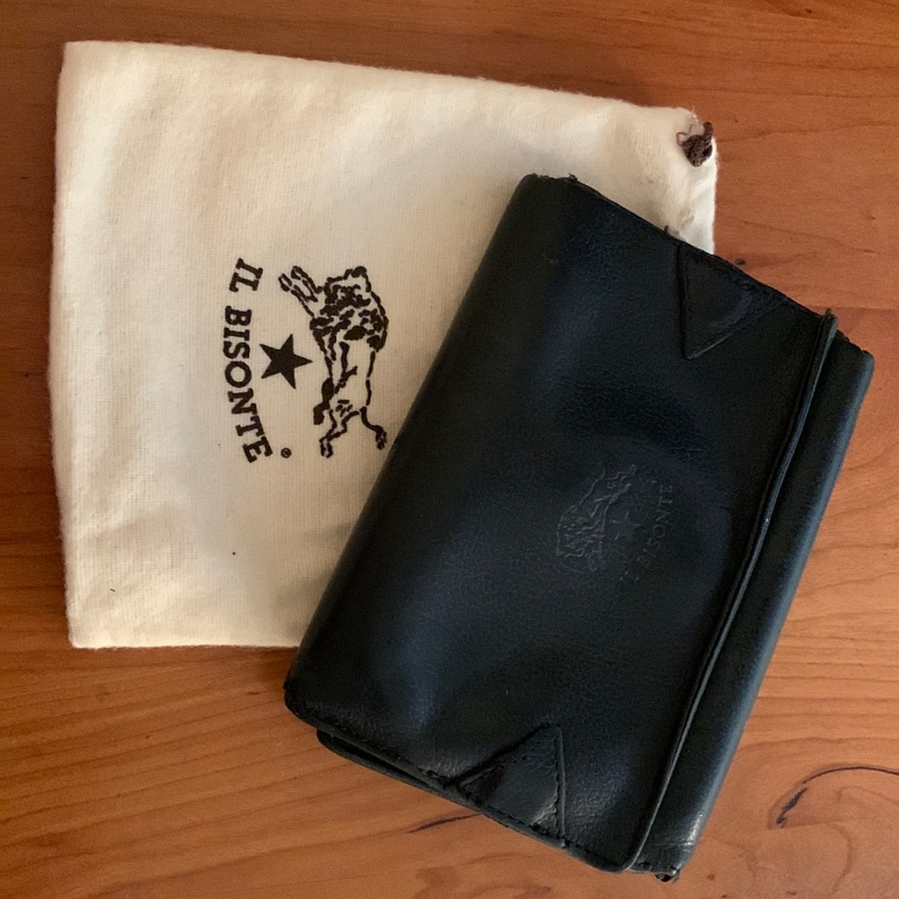 Vintage Il Bisonte trifold wallet